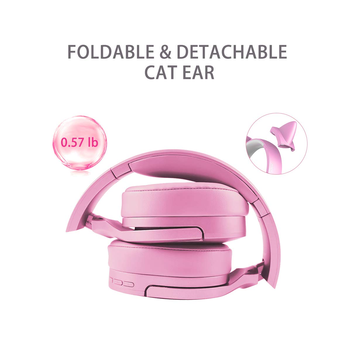 pink wireless headphones